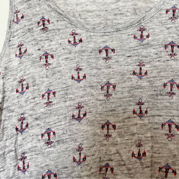 ☀️ Kenar gray linen anchor tank - Picture 4 of 5